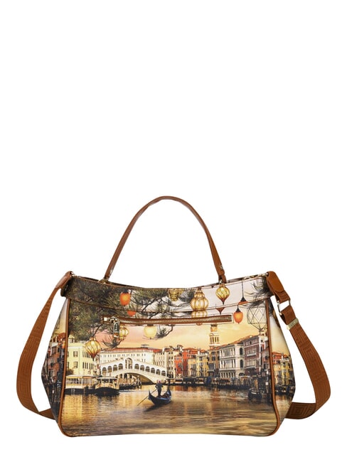 YESBAG Bolso de mano L, con correa para el hombro Venecia navide&ntilde;a - Bolsos Mujer