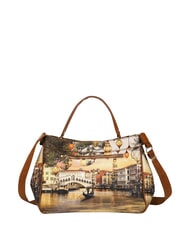 YNOT YESBAG Bolso de mano L, con correa para el hombro Venecia navide&ntilde;a - Bolsos Mujer - 2