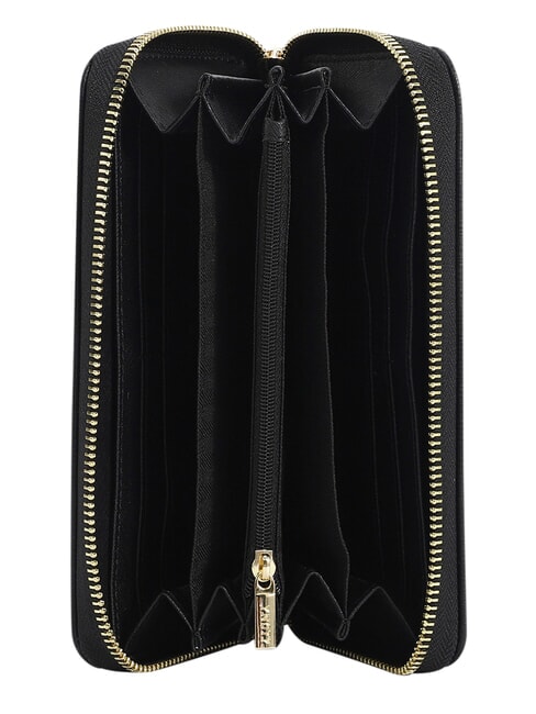 LOVERS Cartera grande con cremallera. NEGRO - Carteras Mujer