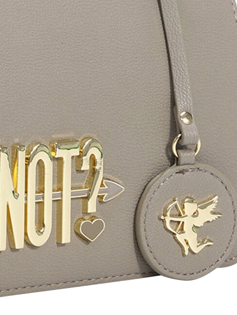 LOVERS Bolso de hombro con solapa gris pardo - Bolsos Mujer