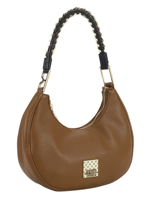 RACHEL Bolso de hombro con inserci&oacute;n de cadena broncearse - Bolsos Mujer