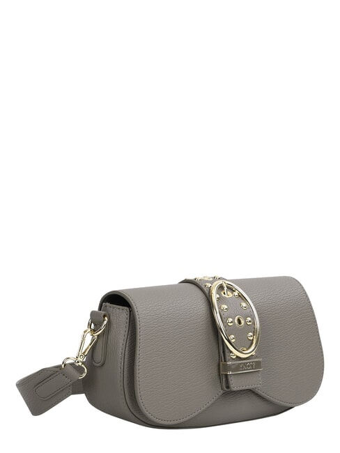 ROCKER Bolso de hombro con hebilla y tachuelas gris pardo - Bolsos Mujer