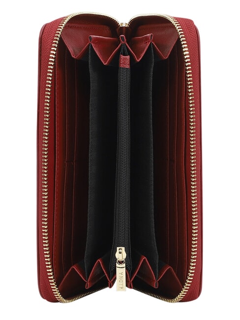 LADY Cartera grande con cremallera. cereza - Carteras Mujer