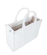 MARIO VALENTINO SYRIA RE Bolso de mano con dos asas para el hombro blanco - Bolsos Mujer - 3