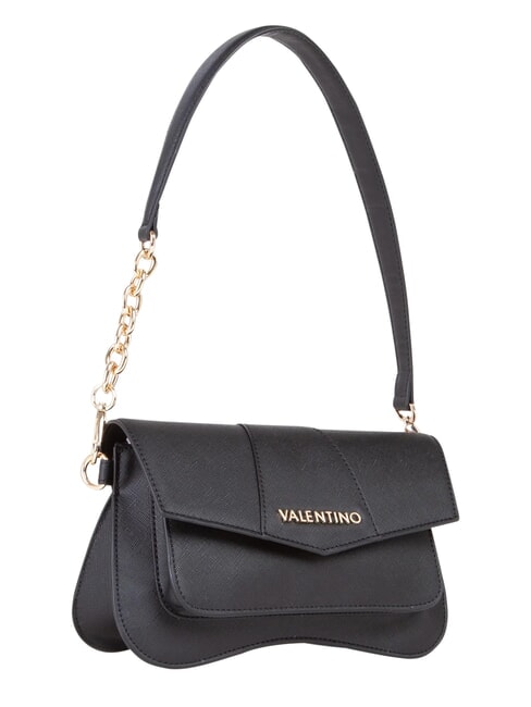 UNIKA Bolso bandolera peque&ntilde;o con solapa negro - Bolsos Mujer