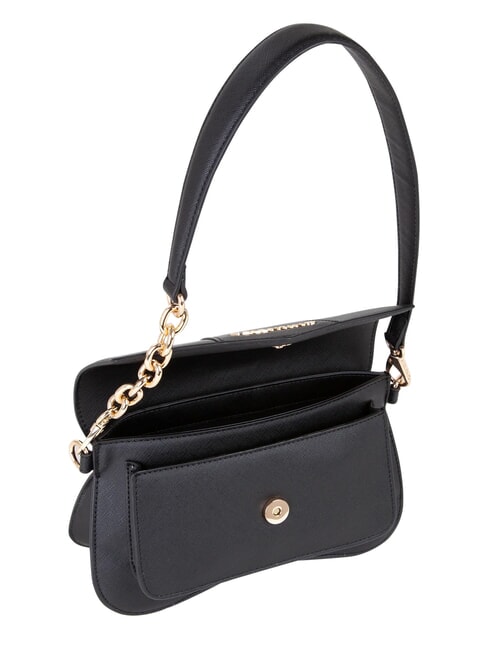 UNIKA Bolso bandolera peque&ntilde;o con solapa negro - Bolsos Mujer