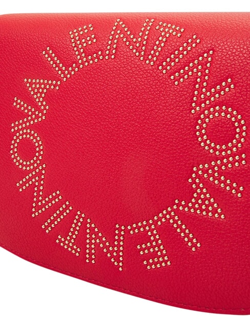 PIE RE Bolso de doble funci&oacute;n con tachuelas rojo - Bolsos Mujer