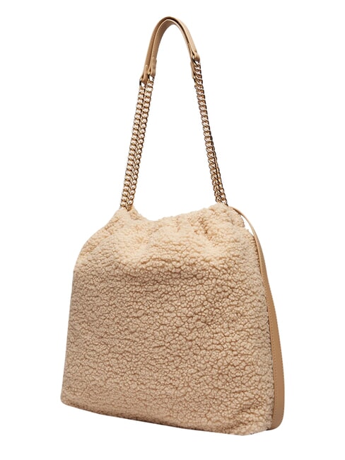 QUBE Bolso de hombro beige - Bolsos Mujer