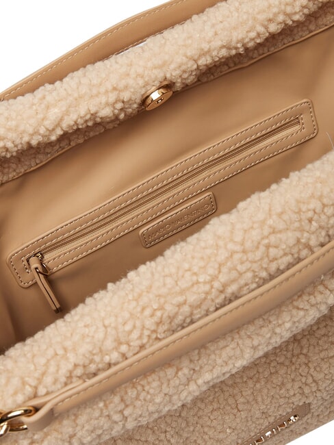 QUBE Bolso de hombro beige - Bolsos Mujer