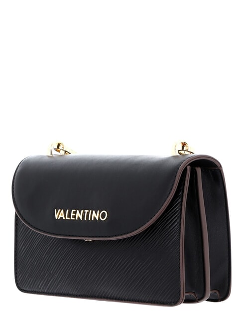 POSILLIPO Minibolso de hombro con solapa negro - Bolsos Mujer