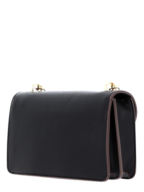 POSILLIPO Minibolso de hombro con solapa negro - Bolsos Mujer