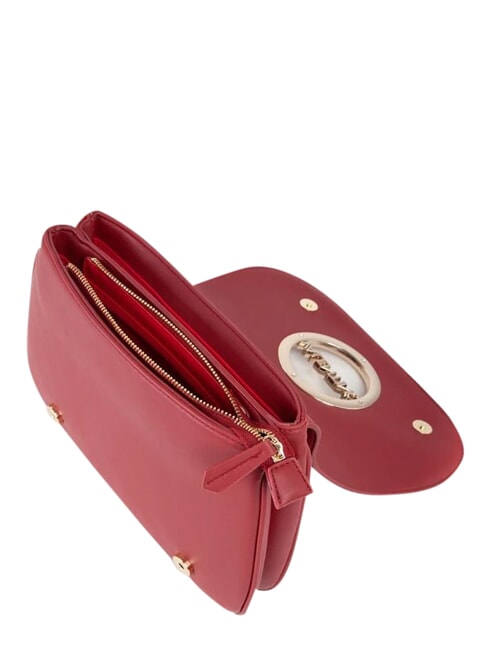 MOSES Bolso de hombro con solapa rojo oscuro - Bolsos Mujer