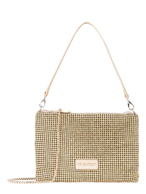 NABILAH Bolso de mano con pedrer&iacute;a y bandolera oro - Bolsos Mujer