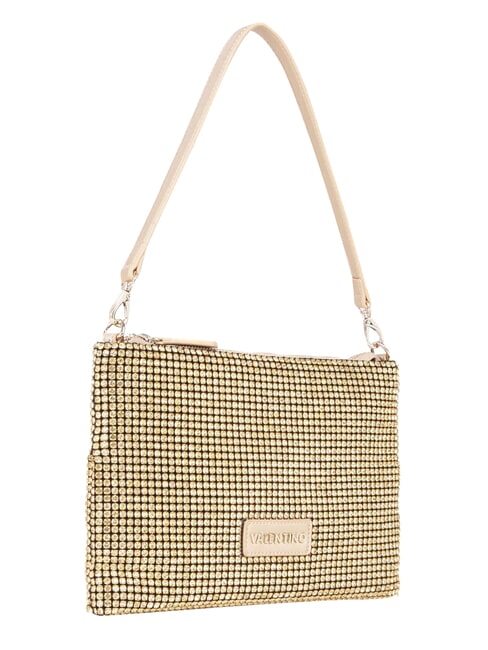 NABILAH Bolso de mano con pedrer&iacute;a y bandolera oro - Bolsos Mujer