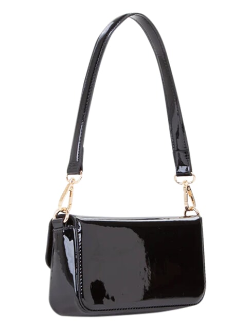 GERANIUM Minibolso de hombro con solapa negro - Bolsos Mujer