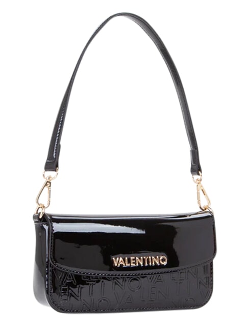GERANIUM Minibolso de hombro con solapa negro - Bolsos Mujer