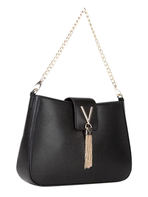 DIVINA Bolso convertible acolchado negro/dorado - Bolsos Mujer