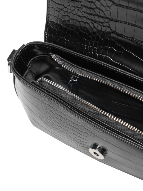 CONSCIOUS RE Bolso de hombro con solapa negro - Bolsos Mujer