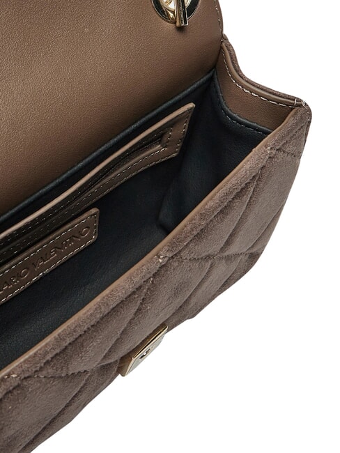 CHARLOTTE Minibolso de hombro con solapa gris pardo - Bolsos Mujer