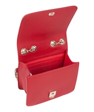 MARIO VALENTINO BRASS Minibolso de hombro con solapa rojo oscuro - Bolsos Mujer - 4