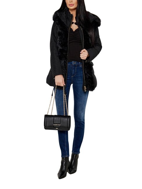 BRASS Bolso de hombro con solapa negro - Bolsos Mujer