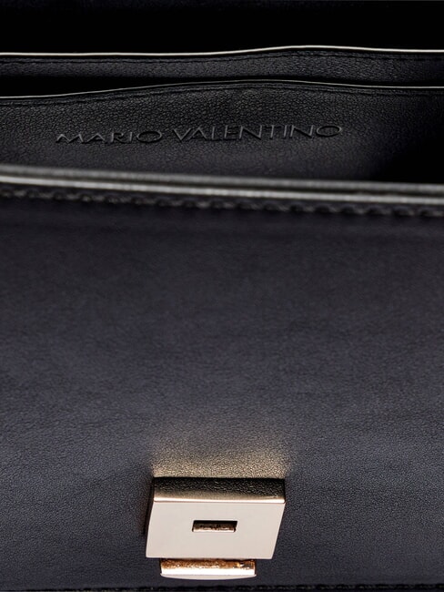 BRASS Bolso de hombro con solapa negro - Bolsos Mujer