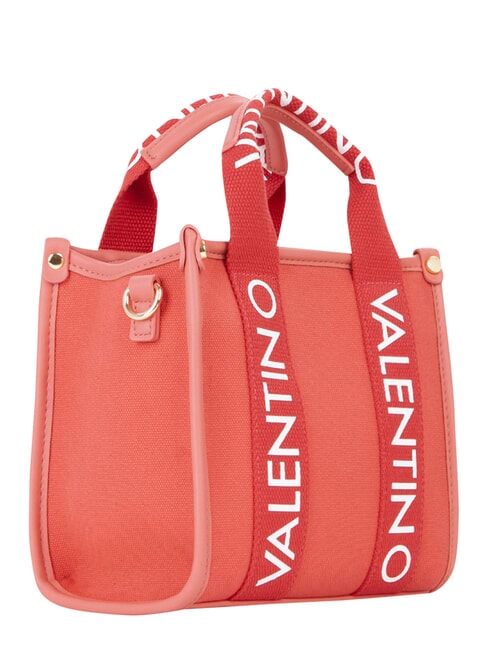 CANDLE Bolso peque&ntilde;o de lona coral - Bolsos Mujer