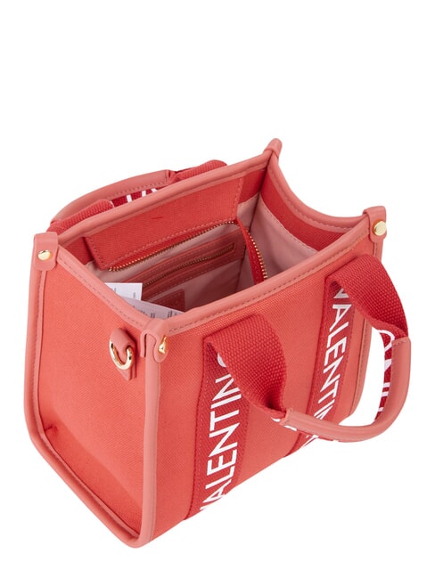 CANDLE Bolso peque&ntilde;o de lona coral - Bolsos Mujer