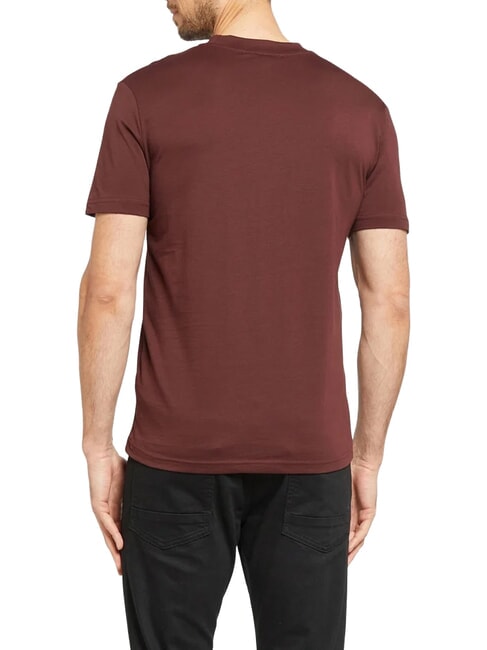 SOULOKU Camiseta con logotipo en relieve chocolate amargo - camiseta