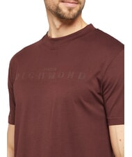 JOHN RICHMOND SOULOKU Camiseta con logotipo en relieve chocolate amargo - camiseta - 3