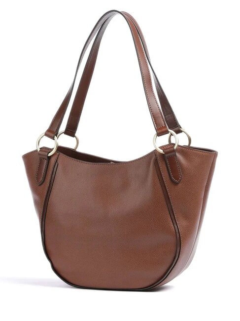 DOMITILLA  Bolso de hombro de piel BROWN - Bolsos Mujer