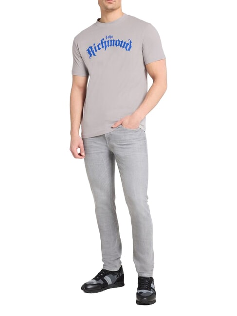 PALGI Camiseta de manga corta circular gris - camiseta
