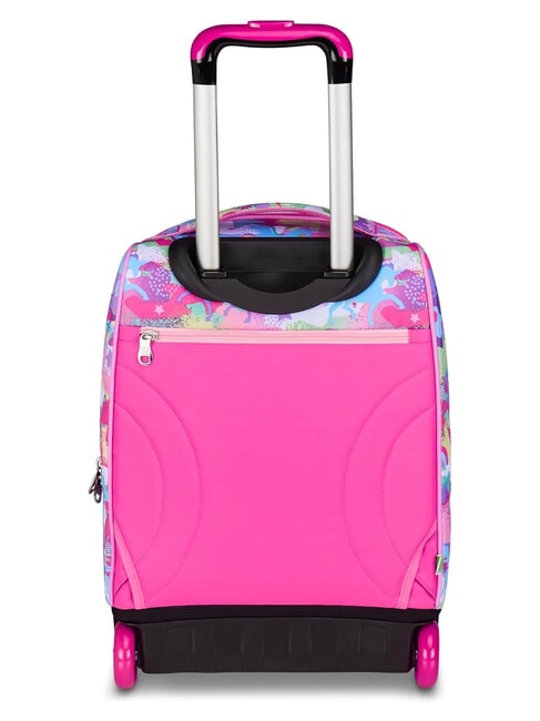 CUCCIOLI Mochila con carrito de 2 ruedas, fija fuxiafluo - Mochilas con ruedas