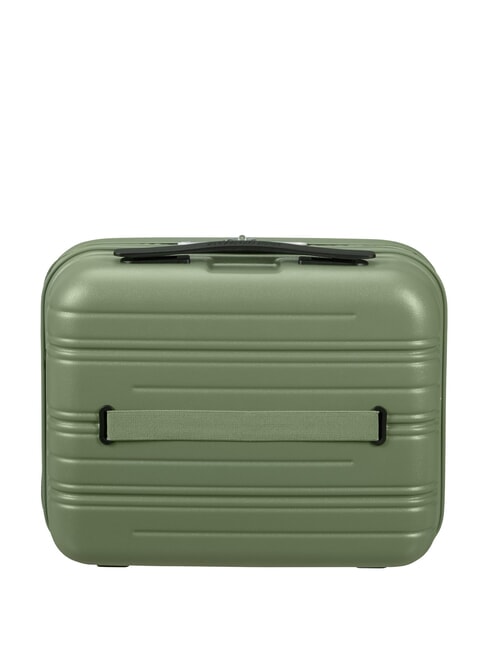 HIGH TURN Estuche r&iacute;gido de belleza con correa para el hombro. caqui salvia mate - Neceser