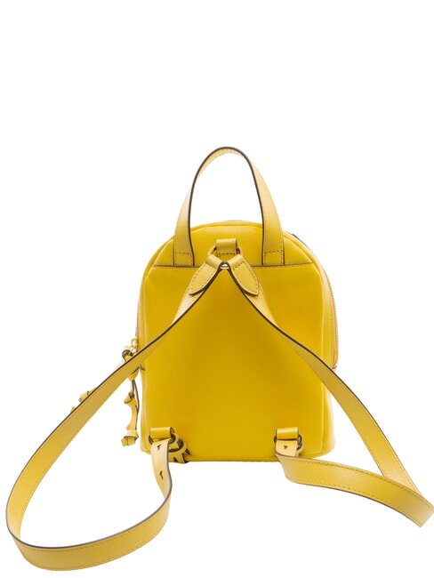 DOMITILLA Mochila de cuero amarillo girasol / oro abb - Bolsos Mujer