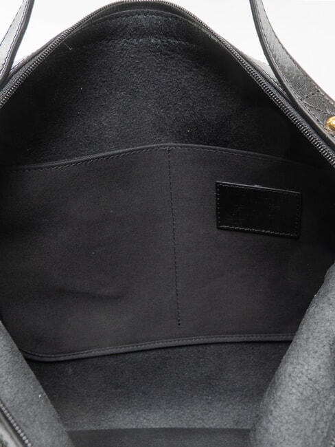 CORE SOFT Bolso de mano de cuero Oro negro - Bolsos Mujer