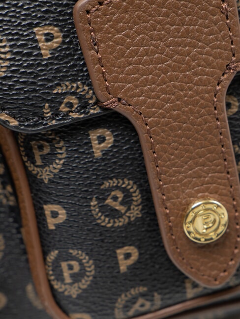 HERITAGE Bolso con bolsillos negro marr&oacute;n - Bolsos Mujer