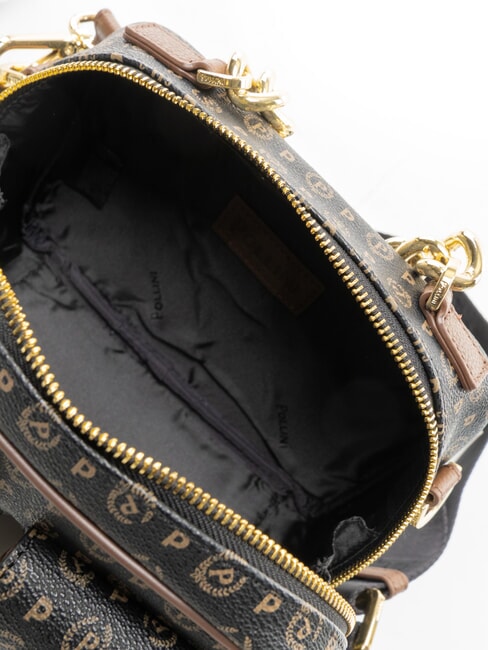 HERITAGE Bolso con bolsillos negro marr&oacute;n - Bolsos Mujer