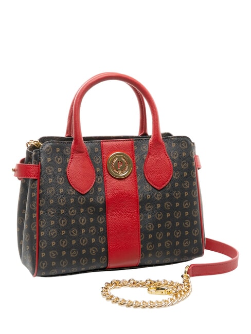 HERITAGE Bolso de mano con correa para el hombro. laca negra - Bolsos Mujer