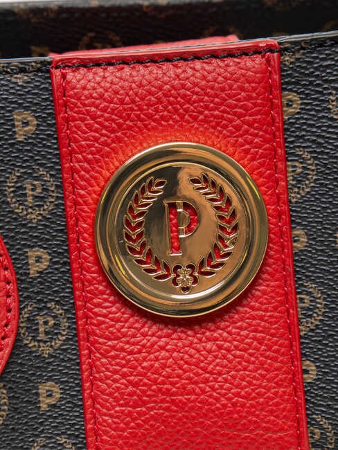 HERITAGE Bolso de mano con correa para el hombro. laca negra - Bolsos Mujer