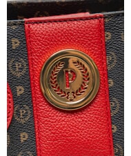 POLLINI HERITAGE Bolso de mano con correa para el hombro. laca negra - Bolsos Mujer - 4