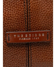 THE BRIDGE BIAGIO Mochila de cuero con soporte para port&aacute;til de 13 pulgadas. marr&oacute;n 14/rutenio paladio - Mochilas Escuela & Tiempo Libre - 3