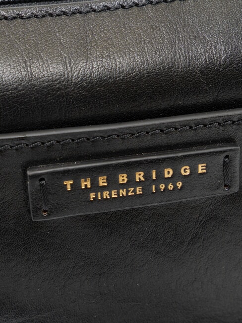 CECILIA Bolso de hombro de piel. Oro negro - Bolsos Mujer