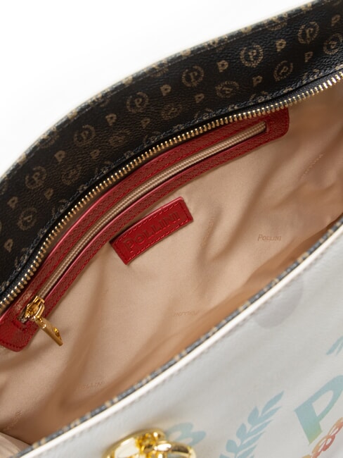 HERITAGE  Bolsa de la compra con estampado all over blanco - Bolsos Mujer