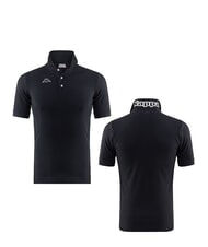 KAPPA LOGO Camisa polo de manga corta en blanco y negro - camisa polo - 4