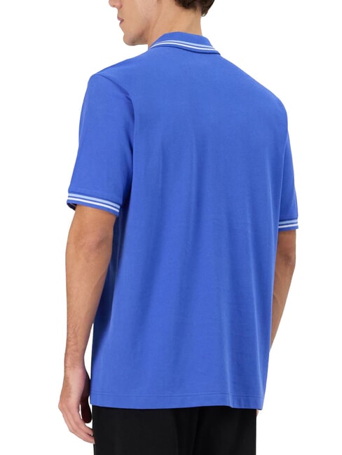 LOGO Camisa polo de manga corta azul real - blanco - camisa polo