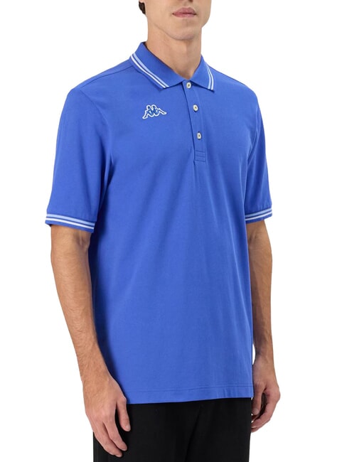LOGO Camisa polo de manga corta azul real - blanco - camisa polo