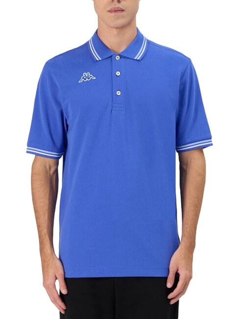 LOGO Camisa polo de manga corta azul real - blanco - camisa polo