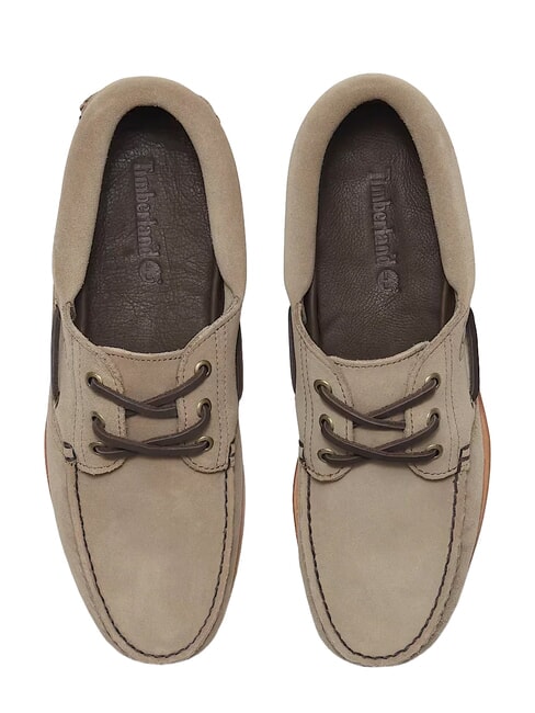 AUTHENTIC  Zapatos n&aacute;uticos de cuero gris pardo - Zapatos Hombre