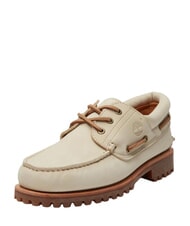 TIMBERLAND AUTHENTIC  Zapatos n&aacute;uticos de cuero beige claro - Zapatos Hombre - 7